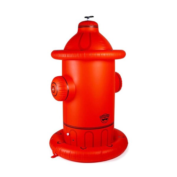 BigMouth Inc. Inflatable 152cm Giant Fire Hydrant Sprinkler Kids Outdoor Fun Red
