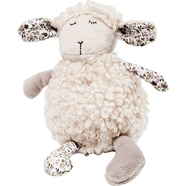 Urban Products Sheep Childrens Baby Toy Pretend Play Rattle White 17cm 0m+