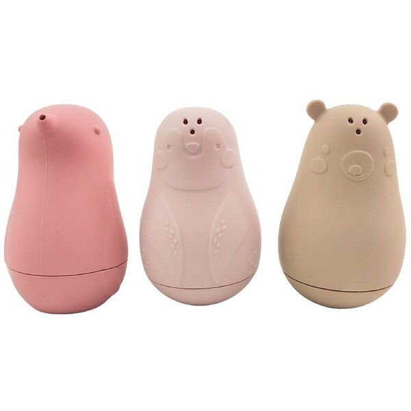 Urban Products Bird, Penguin and Bear Bath Time Kids/Childrens Toy Blue 10cm 4m+