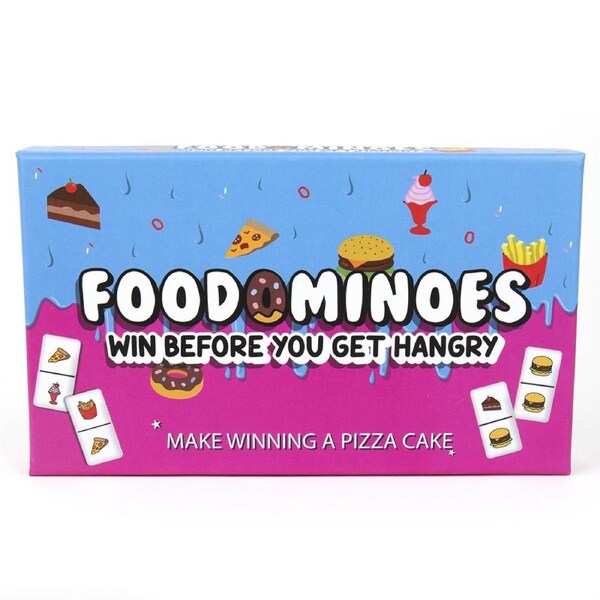 Gift Republic Foodominoes Game Kids/Children Play Dominoes Knock Down Fun Toy