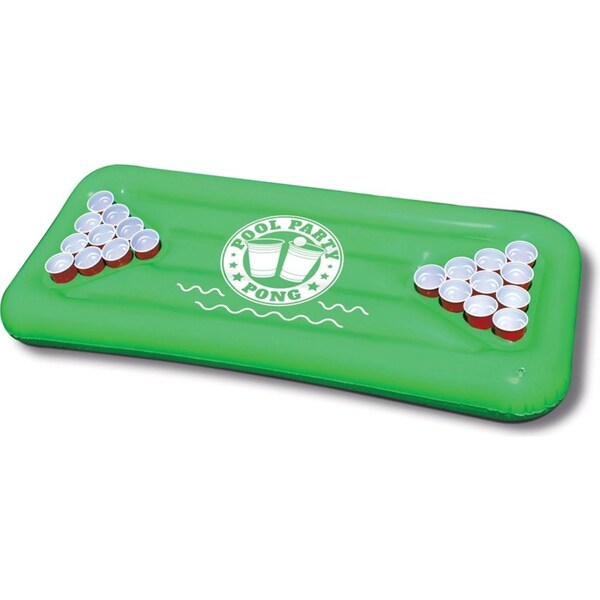 BigMouth Inc. 152cm Inflatable Beer Pong Pool Party Adult Drink Game Float Table