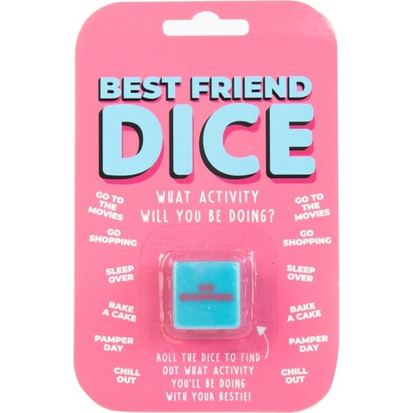 Gift Republic Best Friends Dice Sleepover/Shopping Activity Fun Play Game Blue