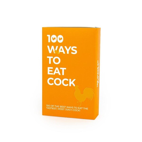 Gift Republic 100 Ways To Eat Cock Food Cooking Recipe Card Set Meal/Dish Guide