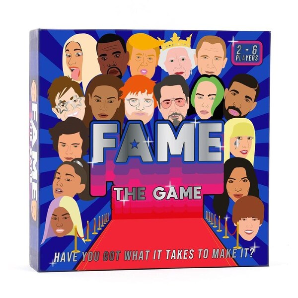 75pc Gift Republic Celebrity Fame The Game Cards/Dice Family Party Fun Play Set