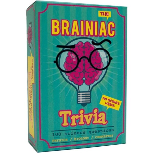 100pc Gift Republic Brainiac Trivia Cards Science Question Cards Party Game Set