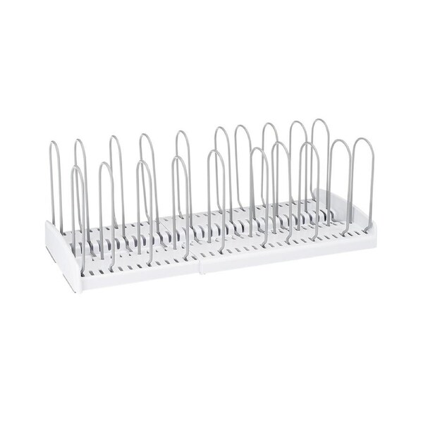 Youcopia Storemore Expandable Pan & Lid Storage Organiser Rack 55x19x16cm
