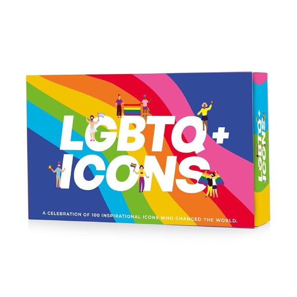 100pc Gift Republic LGBTQ+ Inspirational Icon Cards Trivia Role Model Deck Set