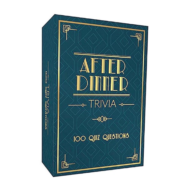 Gift Republic After Dinner Trivia Cards Question Party Game Foodie Quiz Deck