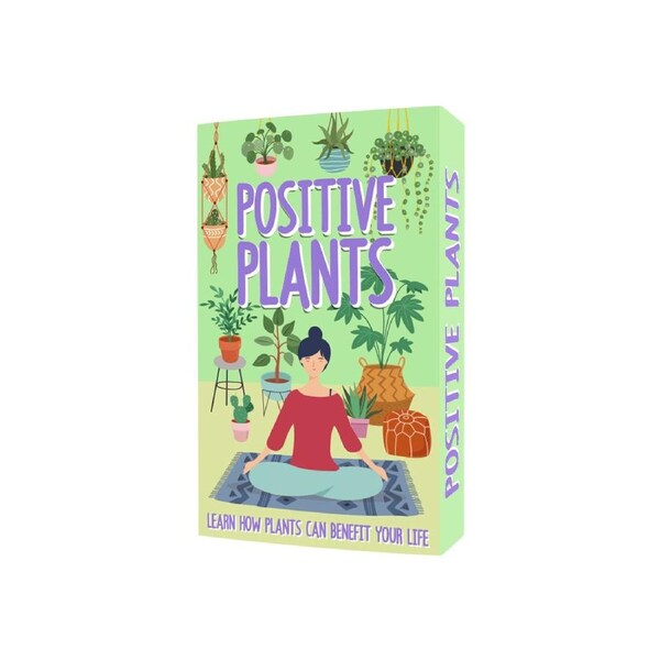 100pc Gift Republic Positive Plants Cards Deck Trivia Learning Flashcards Set