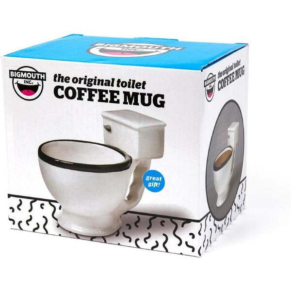 BigMouth Inc. 355ml The Original Toilet Mug Coffee Cup w/ Handle Drinkware White