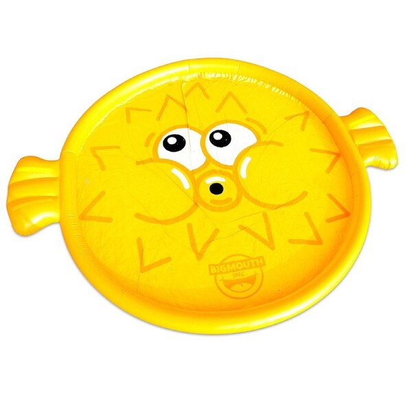 BigMouth Inc. Inflatable Pufferfish Splash Pad Kids Outdoor Water Sprinkler Fun