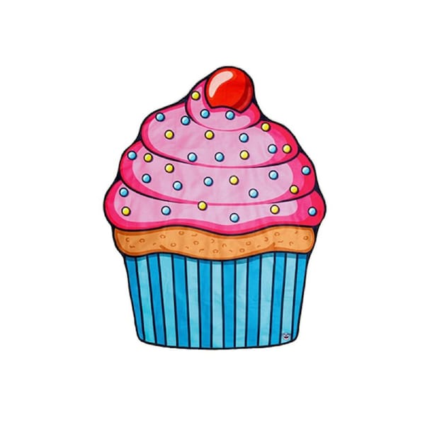BigMouth Inc. 152cm Gigantic Cupcake Beach Blanket Outdoor Swimming Pool Mat