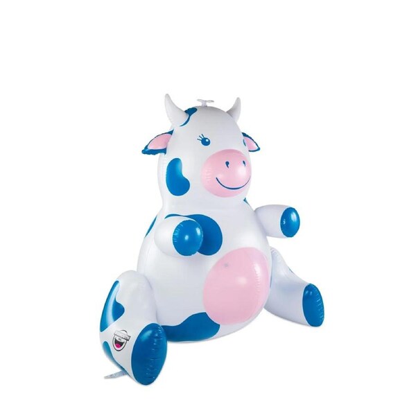 BigMouth Inc. 1.82m Inflatable Cow Spinning Water Sprinkler Kids Outdoor Toy