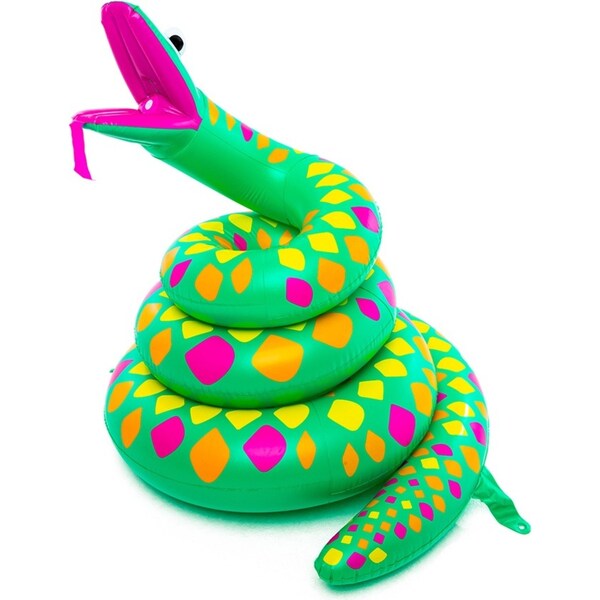BigMouth Inc. Inflatable Snake Water Sprinkler Kids Outdoor Garden Toy Green