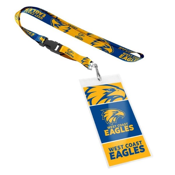West Coast Eagles AFL Lanyard with Breakaway Swivel Hook