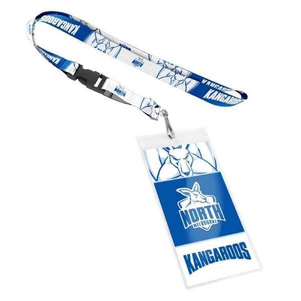 North Melbourne Kangaroos AFL Lanyard with Breakaway Swivel Hook