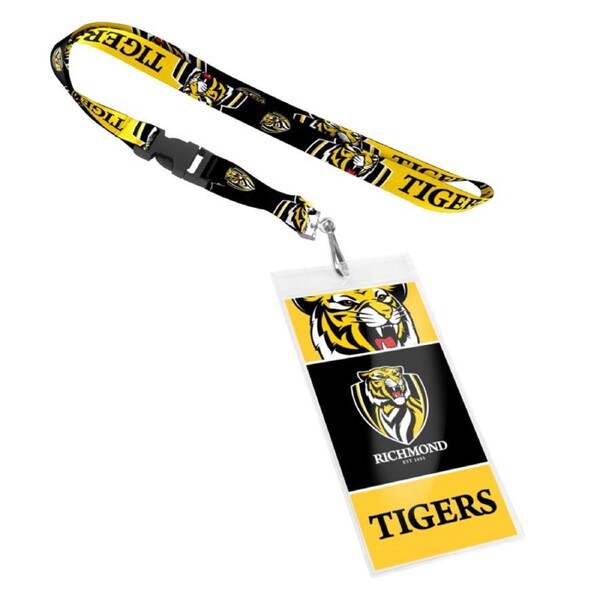 Richmond Tigers AFL Lanyard with Breakaway Swivel Hook