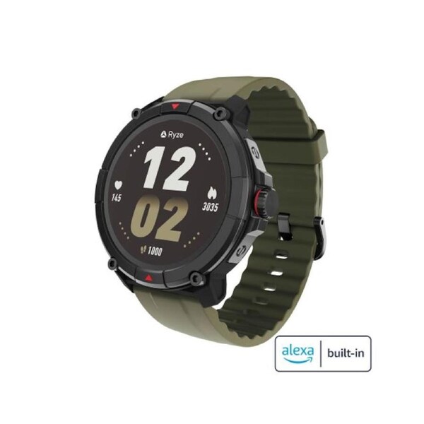 Ryze Trek Smart Watch Olive & Black