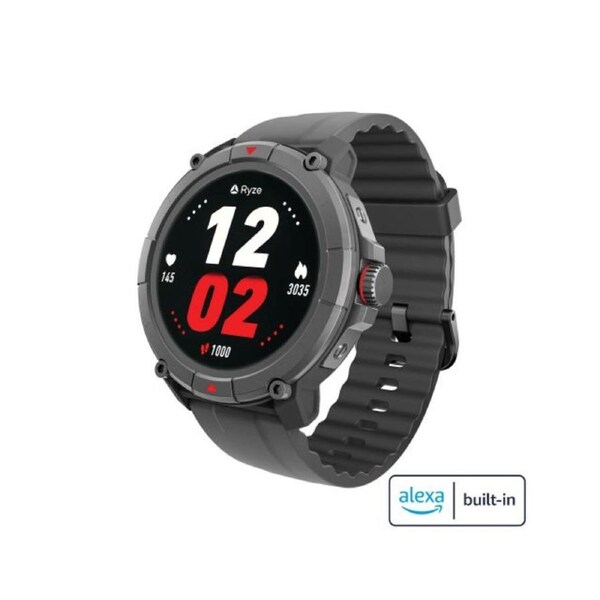 Ryze Trek Smart Watch Black & Red