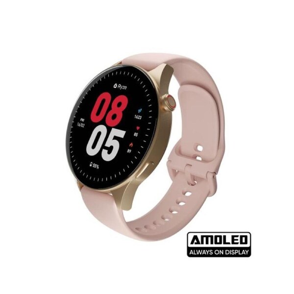 Ryze Wave Smart Watch Pink & White
