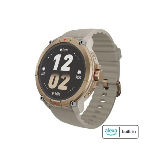 Ryze Trek Smart Watch Sand & White
