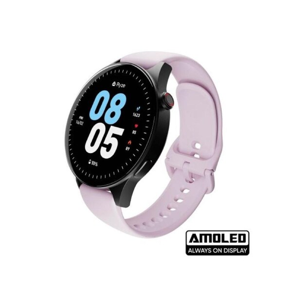 Ryze Wave Smart Watch Lilac & Black