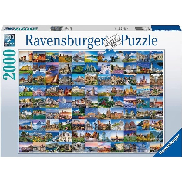 Ravensburger Puzzle 2000pc - 99 Places in Europe
