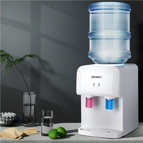 1X Devanti Water Cooler Dispenser Bench Top White