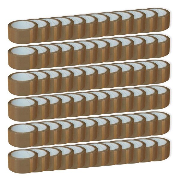 72pc Gusspak Packaging Tape Acrylic Premium Quality Brown 25um x 48mm x 75m