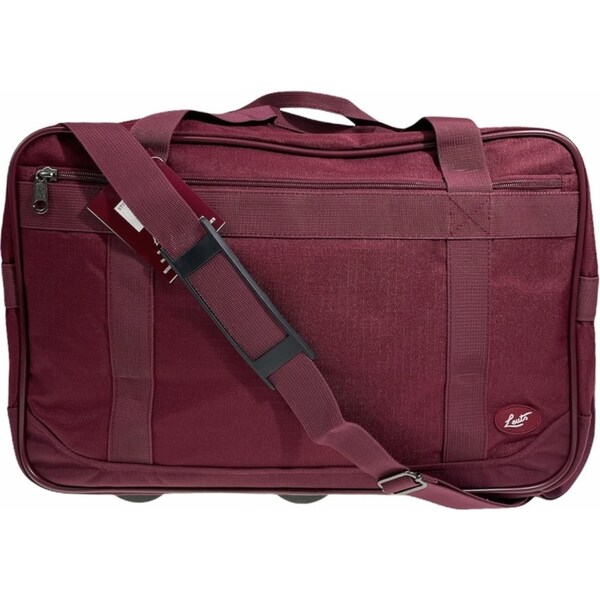 44L Foldable Duffel Bag Gym Sports Luggage Travel Foldaway School Bags - Maroon