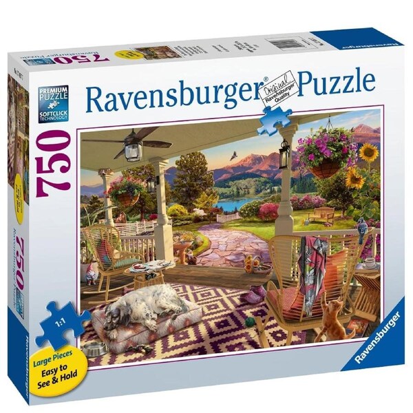 Ravensburger Cozy Front Porch 750 Piece Large Format Jigsaw Puzzle
