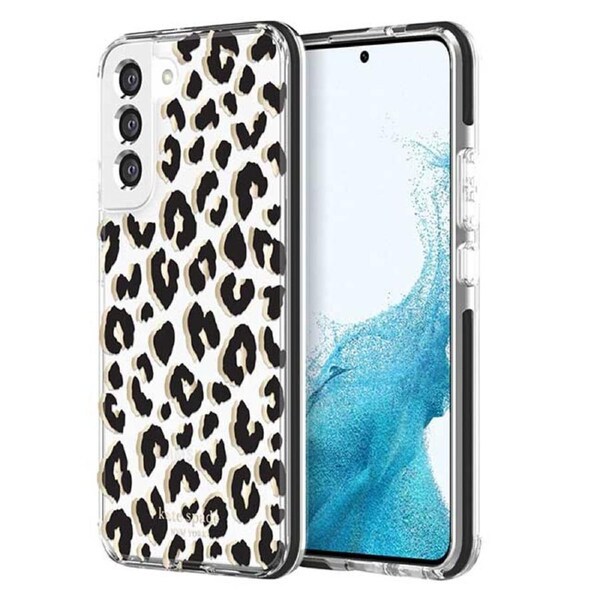 Kate Spade New York Defensive Hardshell Case (Suits Galaxy S23 Plus) – City Leopard Black