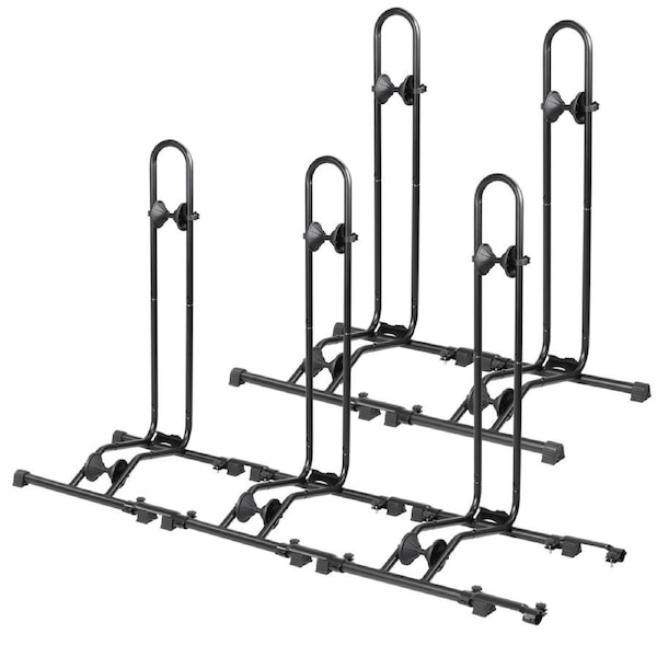 CyclingDeal Bike Floor Stand Parking Rack - for 20"-29" Mountain MTB & Road Bikes with Tire Width up to 2.4" - Bicycle Indoor Outdoor Garage Storage