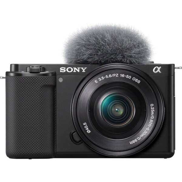 Sony ZVE10 Black Body w/16-50 mm f/3.5-5.6 Lens Compact System Camera