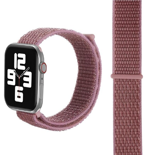 For Apple Watch Series 3,42-mm Case,Nylon Watch Band,Fastener,Purple