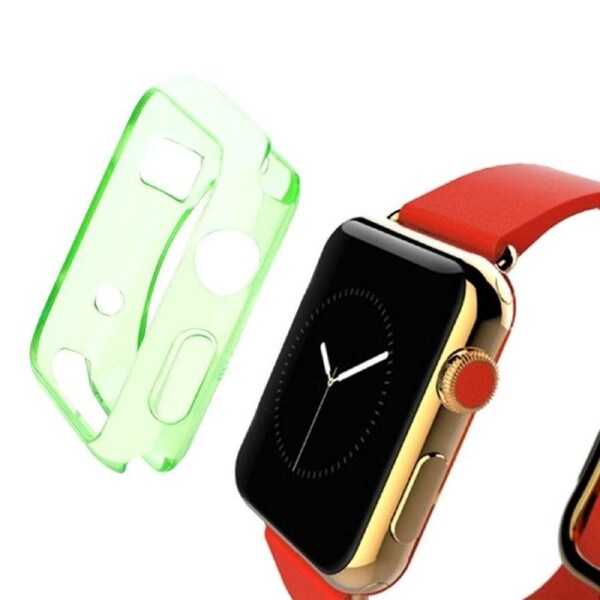 For Apple Watch Series 3,42-mm Case,Slim TPU Protective Cover,Green