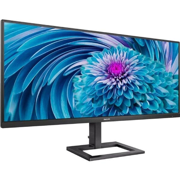Philips 346E2LAE 34" Class UW-QHD LCD Monitor - 21:9 - Textured Black - 34" Viewable - Vertical Alignment (VA) - WLED Backlight