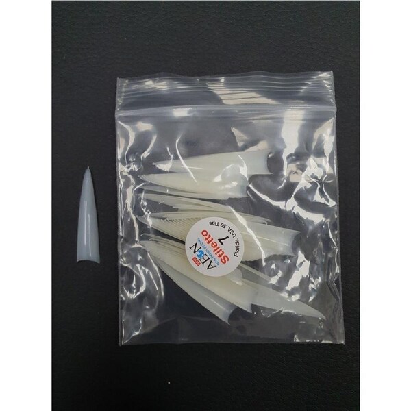AEON - Stiletto Nail Fake False Tips Extension Refill Size 7 (50pcs)