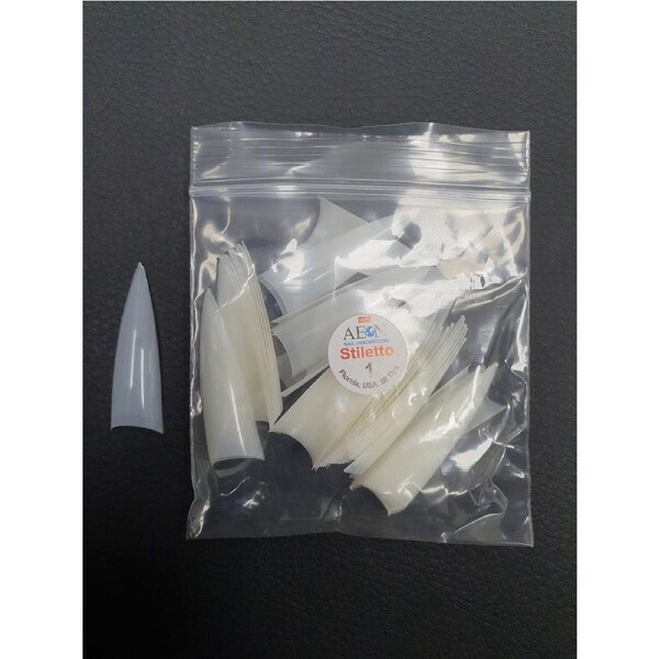 AEON - Stiletto Nail Fake False Tips Extension Refill Size 1 (50pcs)