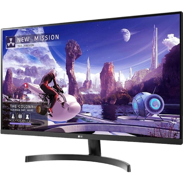 LG 32QN600 32" Class WQHD Gaming LCD Monitor - 16:9 - Textured Black - 31.5" Viewable - In-plane Switching (IPS) Technology - Edge LED Backlight - x