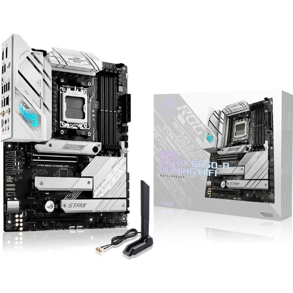 Asus ROG Strix B650-A GAMING WIFI Gaming Desktop Motherboard - AMD B650 Chipset - Socket AM5 - ATX - Ryzen Processor Supported - 128 GB DDR5 SDRAM -
