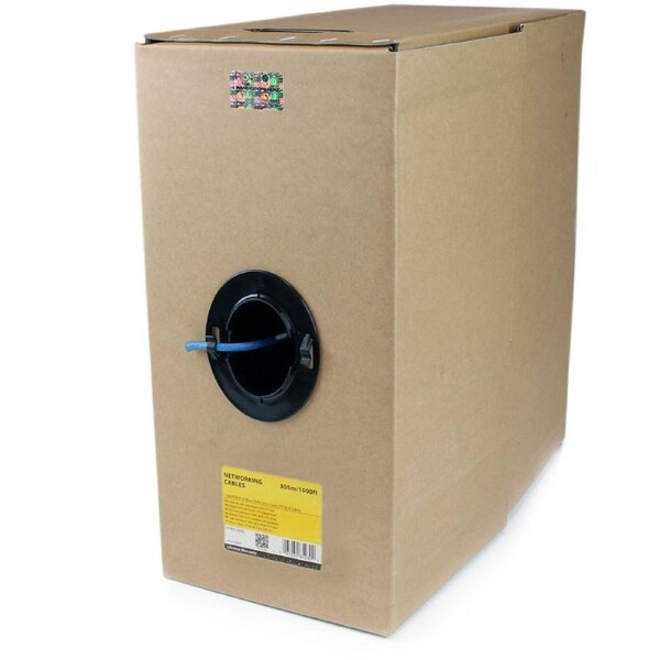 StarTech.com Bulk Cat 6 Ethernet Cable - 1000 ft. (304,8m) - Solid - CMR-Rated - Blue - TAA Compliant - 1000 ft. (304,8m) Blue C