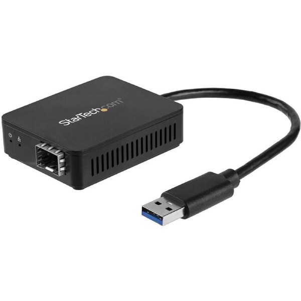 StarTech.com Transceiver/Media Converter - USB 3.0 to Fiber Optic Converter - USB to SFP Adapter - Gigabit Network Adapter for U