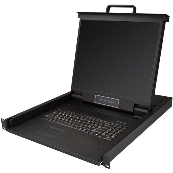 StarTech.com RKCONS1901 LCD Rack Console - 48.3 cm (19") LCD - SXGA - 1280 x 1024 - 1 x VGA - Keyboard - TouchPad - 1U High - PC