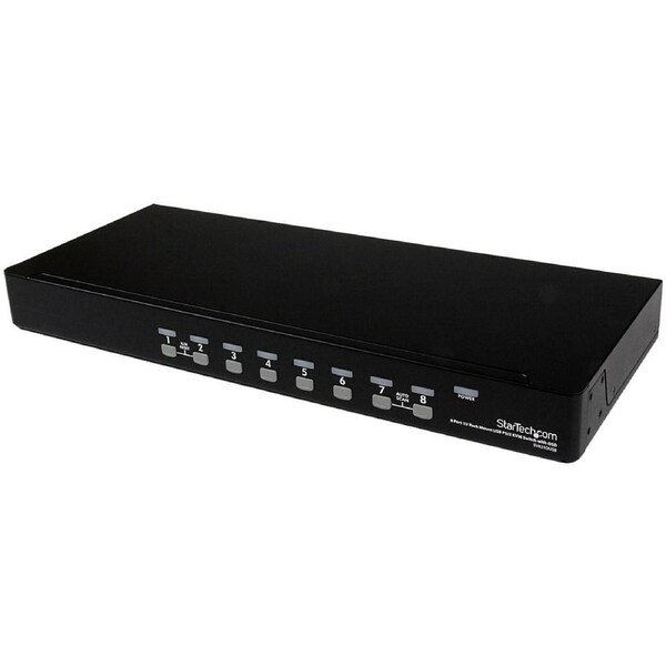 StarTech.com StarView KVM Switchbox - TAA Compliant - 8 Computer(s) - 1920 x 1440PS/2 Port - 1U - Rack-mountable, Desktop