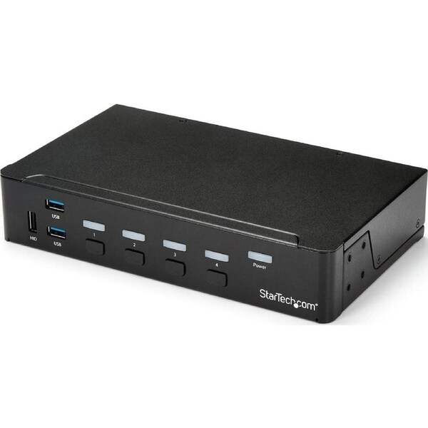 StarTech.com KVM Switchbox - TAA Compliant - 4 Computer(s) - 1 Local User(s) - 1920 x 1080 - 11 x USB - 5 x HDMI - 1U - Rack-mou
