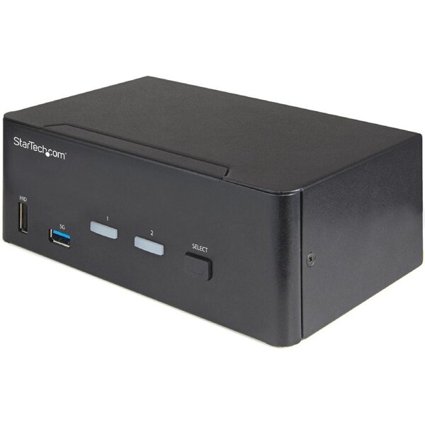 StarTech.com KVM Switchbox - TAA Compliant - 2 Computer(s) - 1 Local User(s) - 3840 x 2160 - 10 x USB - 6 x HDMI - Desktop