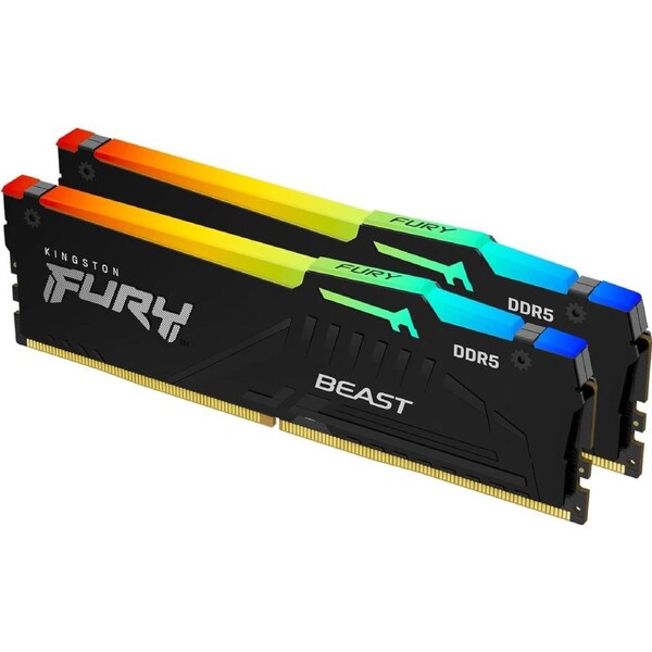 Kingston FURY Beast RAM Module for Computer - 64 GB (2 x 32GB) - DDR5-6000/PC5-48000 DDR5 SDRAM - 6000 MHz Dual-rank Memory - CL36 - 1.35 V - Non-ECC