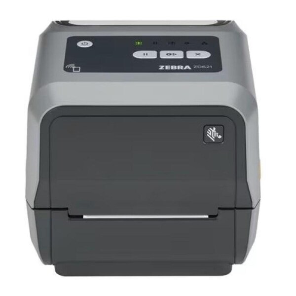 Zebra Thermal Transfer Printer (74/300M) ZD621; 300 dpi, USB, USB Host, Ethernet, Serial, BTLE5, APAC Cord bundle (EU, UK, AUS, JP), Swiss Font, EZPL
