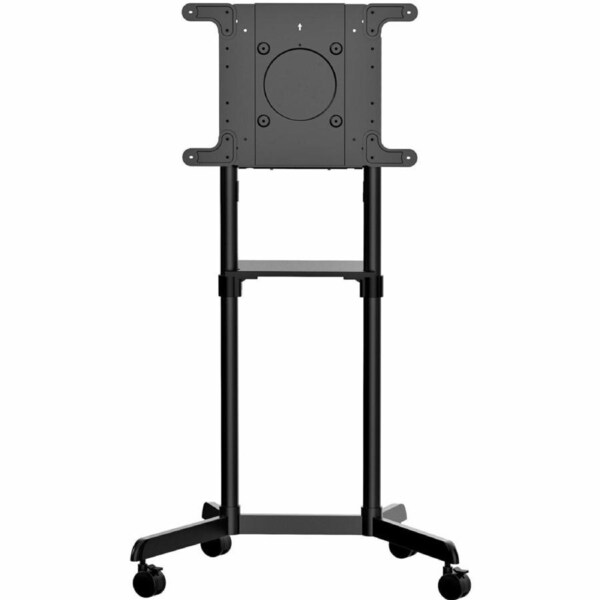StarTech.com Mobile TV Cart, Portable Rolling TV Stand, 37-70 inch VESA Display Mount (154lb/70kg), Shelf & Storage, Rotate/Tilt